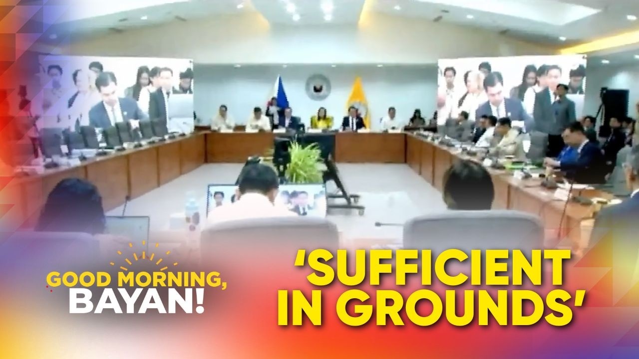 Impeachment cases vs. VP Duterte, 'sufficient in grounds' | Good Morning Bayan