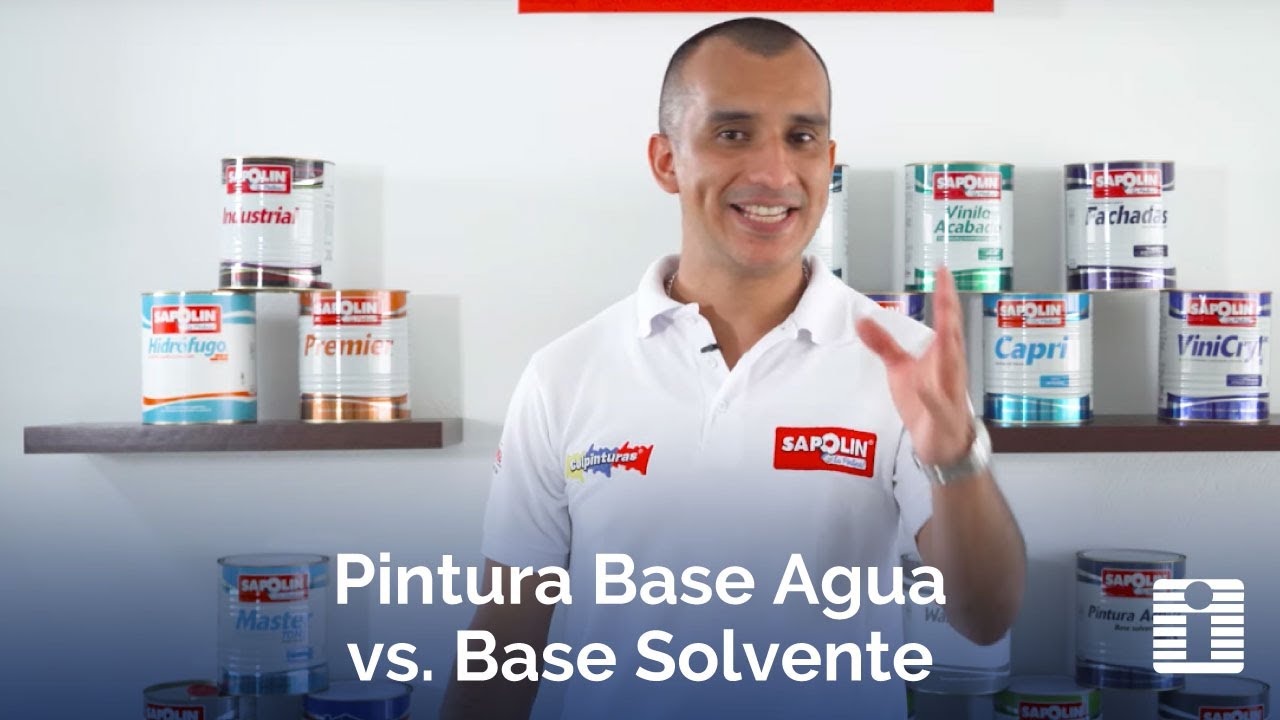 🔴 PINTURAS SAPOLIN | DIFERENCIA ENTRE PINTURA BASE AGUA Y BASE SOLVENTE 🚰🛢️