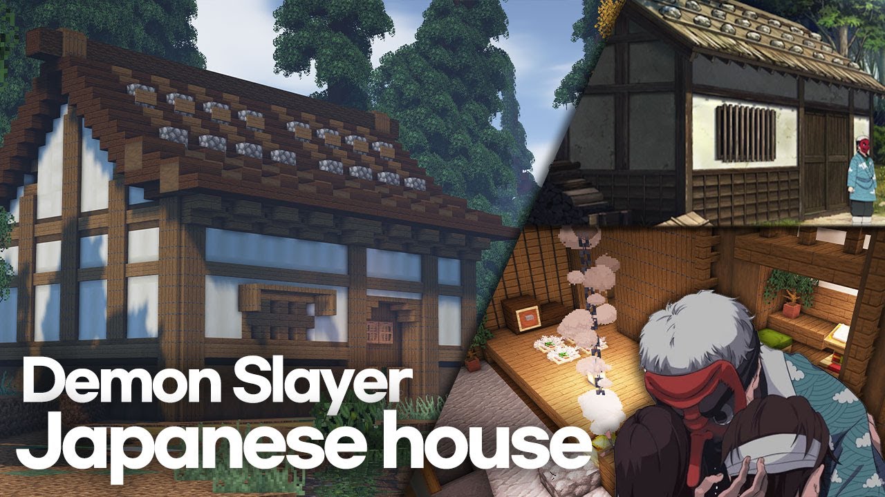 🌺 Minecraft How to build Demon slayer Japanesee house 🌺