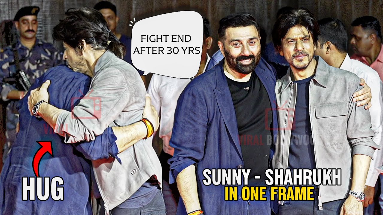 Shahrukh Khan HUG Sunny Deol | Finally The Moment arrives after 30Years | Fight End
