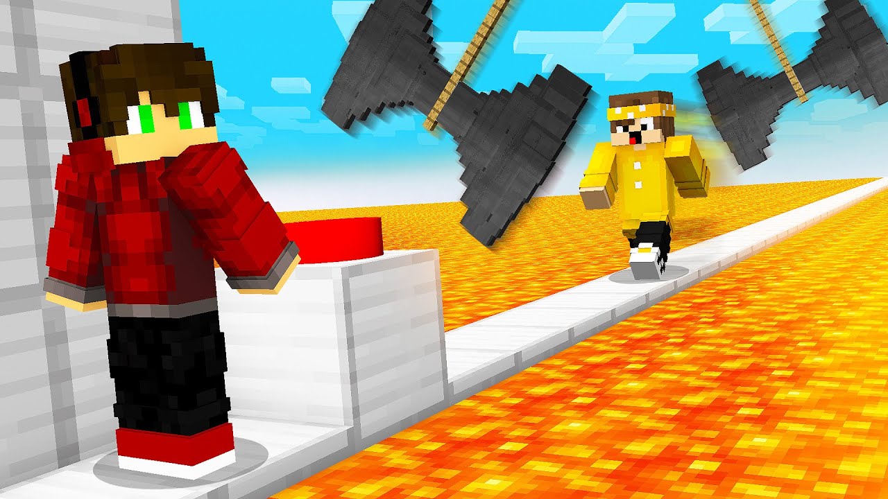 TROLLEI meus AMIGOS no DEATH RUN no MINECRAFT