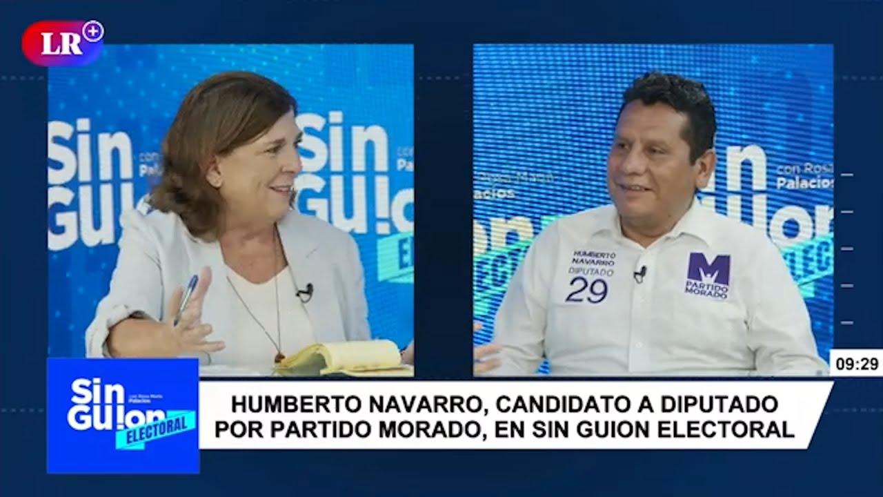 Entrevista de Humberto Navarro con Rosa María Palacios en el programa Sin Guion.