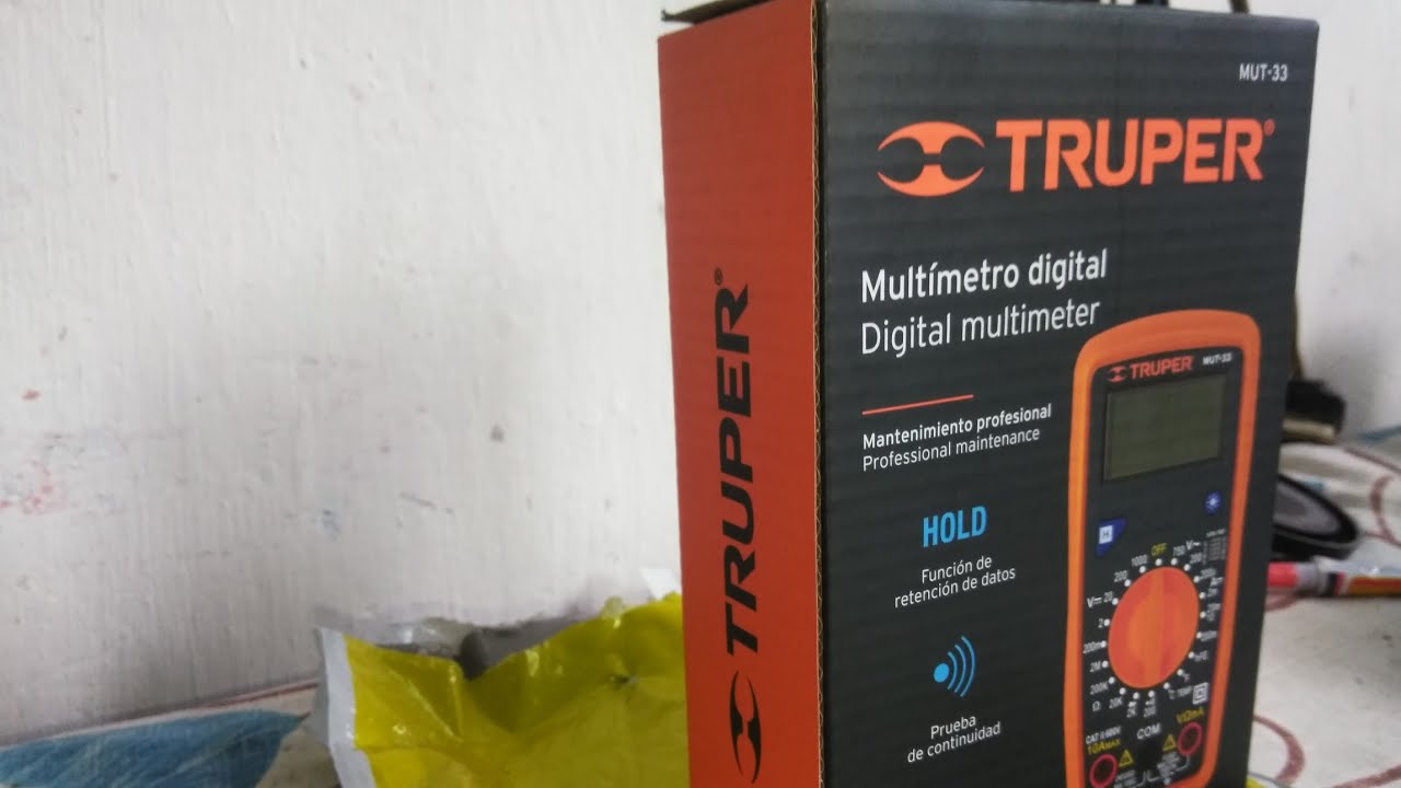 mult&iacute;metro Truper MUT-33 unboxing