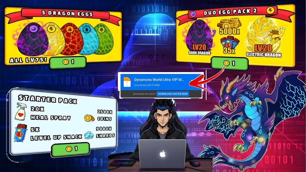 Dynamons world mod apk all dynamons unlocked || Dynamons world mod apk new version