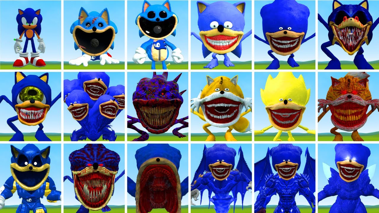 NEW EVOLUTION OF SONIC TAPES FAMILY WILL AMAZE YOU WITH THEIR POWER IN GARRY'S MOD!