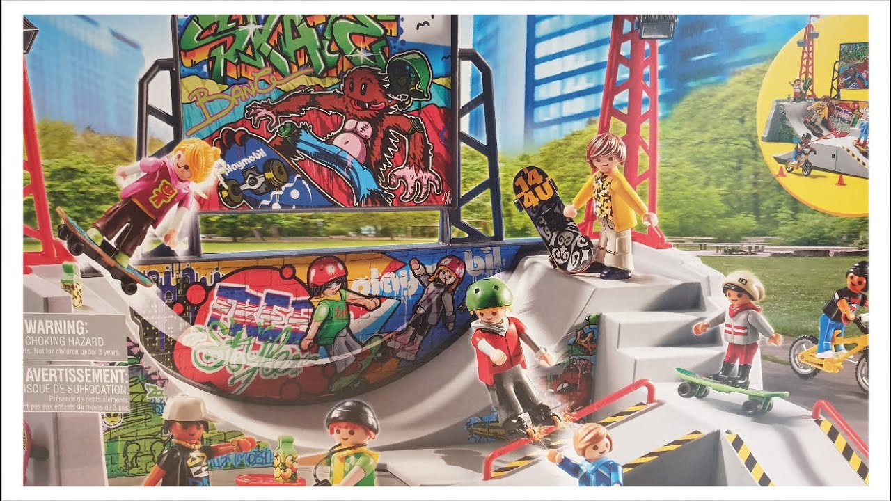 UNBOXING PLAYMOBIL skatepark La piste de skate 70168