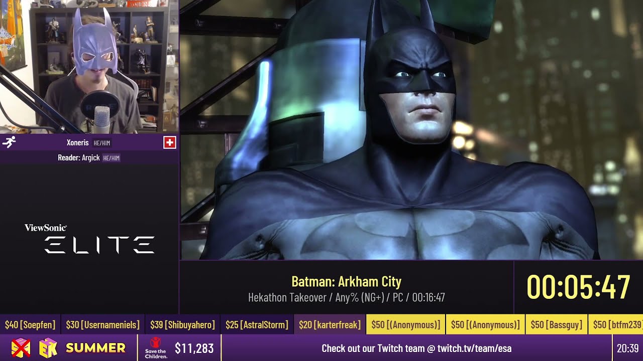 Batman: Arkham City [Any% (NG+)] by Xoneris - #ESASummer21