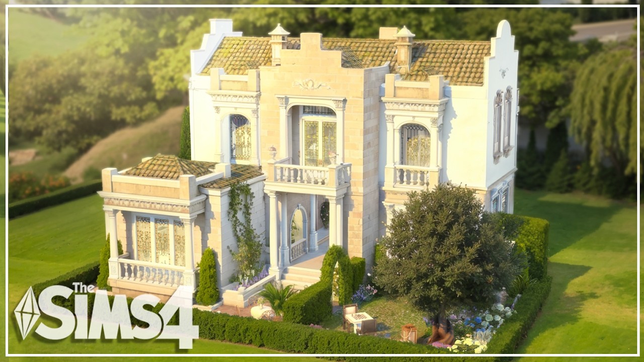 Basic Aristocrat's House | Base Game + Royalty & Legasy | NO CC | Sims 4 Speed Build | Stop Motion