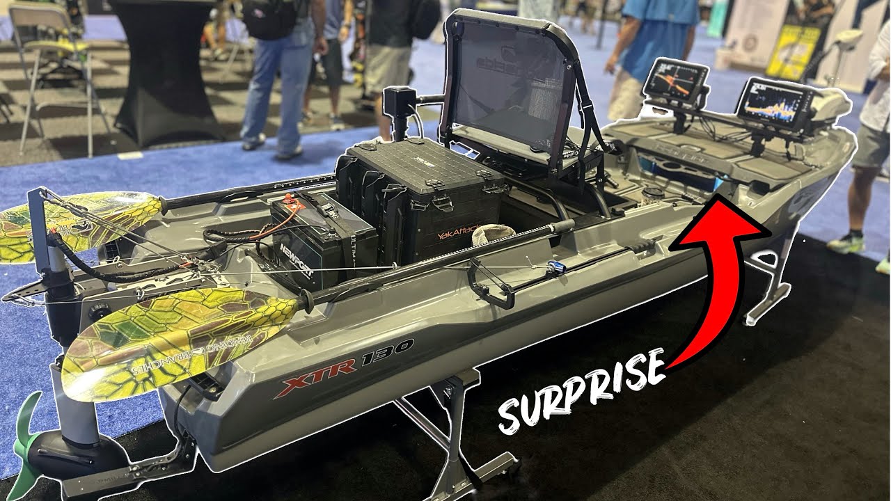 BIGGEST motorized fishing kayak BONAFIDE XTR130 at iCAST 2024