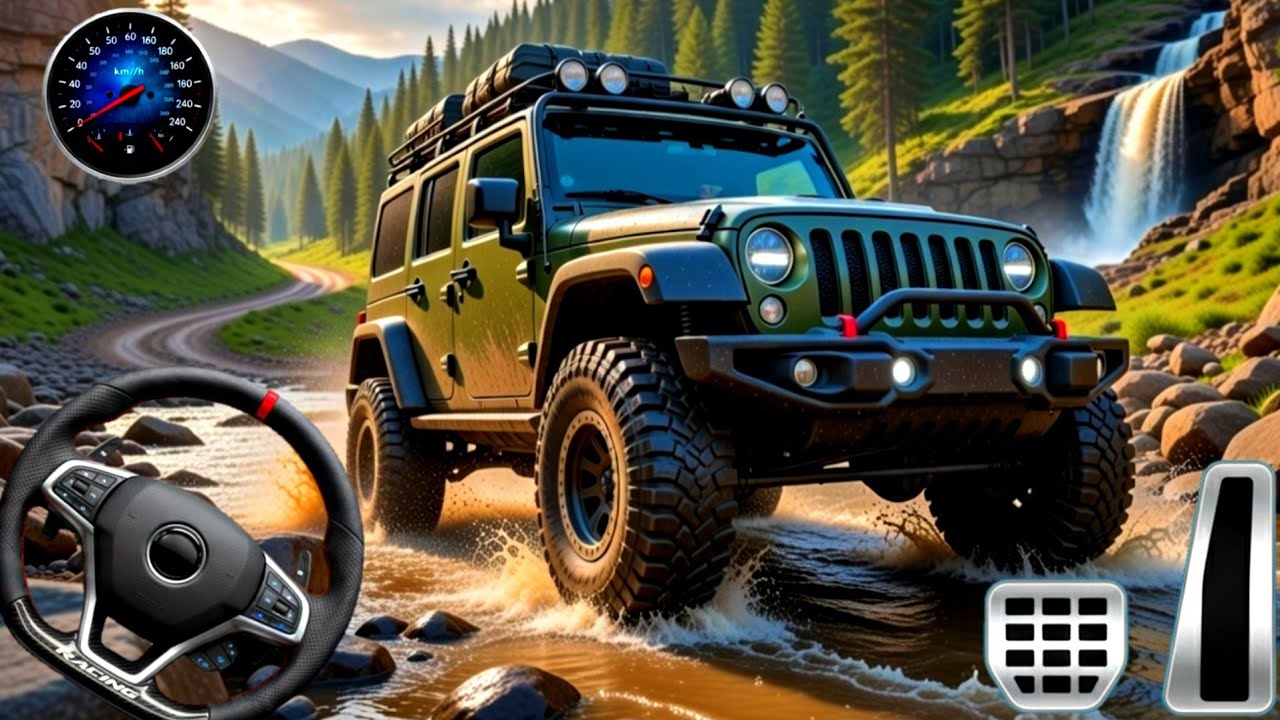 4x4 Jeep Driving Game | Dangerous Offroad Tracks Gameplay Video 