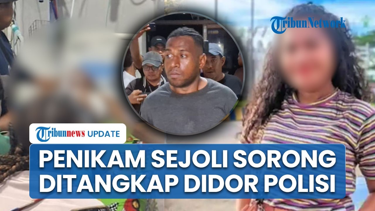 Detik-detik Penikam Sejoli di Sorong Diringkus, Polisi Dor Pelaku yang Masih Coba Kabur
