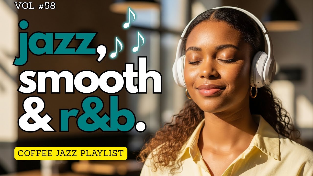 Coffee Jazz ☕ Smooth Jazz & R&B Mix – Warm Guitar & Sax Flow for Creative Focus & Easy Energy
