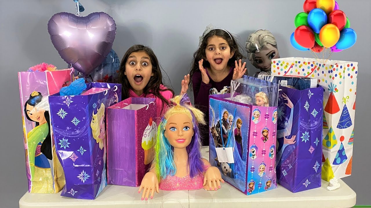 Birthday Party Surprise Toys Opening for Sally