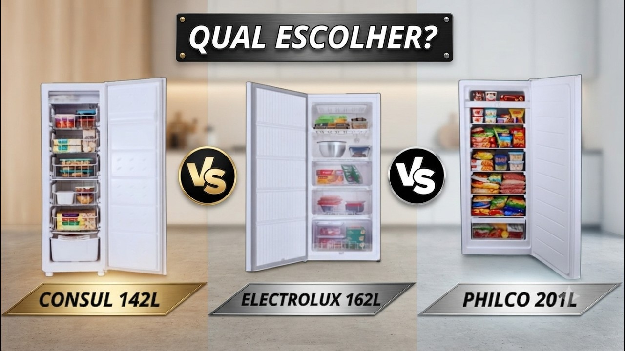 Qual o MELHOR Freezer Vertical? Consul 142L, Electrolux 162L ou Philco 201L! [COMPARATIVO]