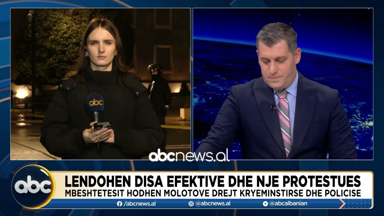 Molotov kryeministrisë/ Lëndohen dy protestues dhe disa efektivë të policisë