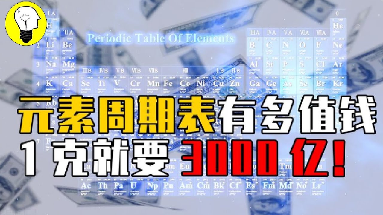 1克值3000億！比爾蓋茨都集不齊的元素週期表，究竟有多貴？【科普多面體】
