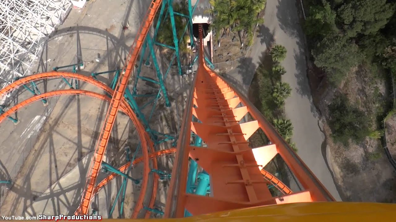 Goliath (On-Ride) Six Flags Magic Mountain - Valencia, California