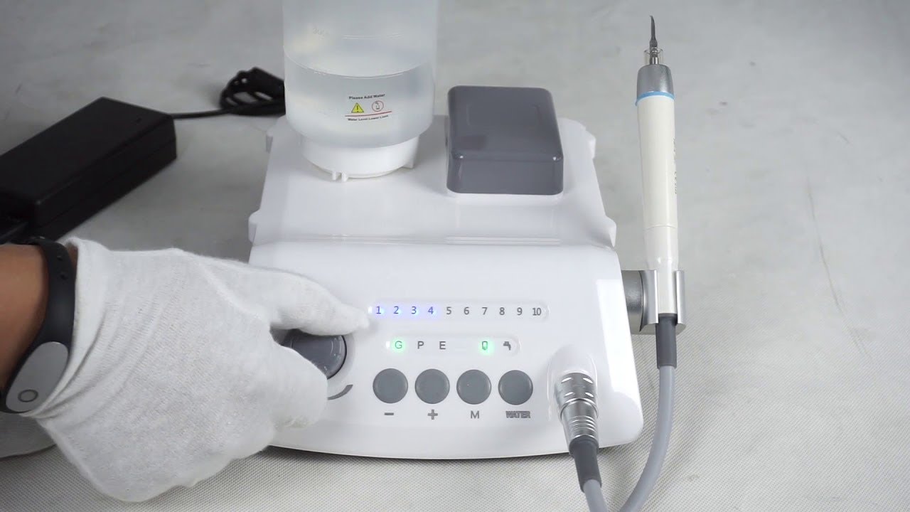 VRN A8 Piezo Aqua Portable LED Ultrasonic Scaler Unit With Auto-Water Supply Bottle | VSDent