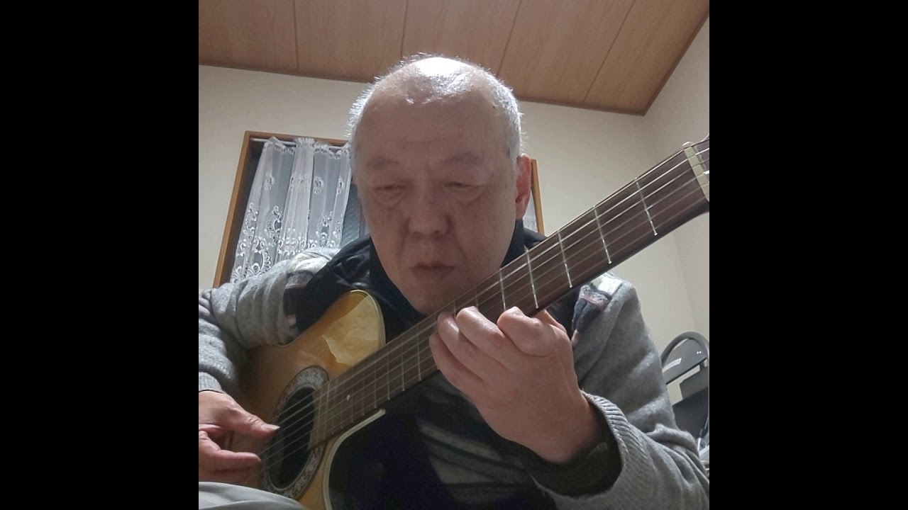 涙の酒(大木伸夫 歌 昭和39年／小池青磁 作曲／坂上英一～木原透編曲)木原透(癒しのソロギター) NAMIDA NO SAKE　歌詞の字幕あり
