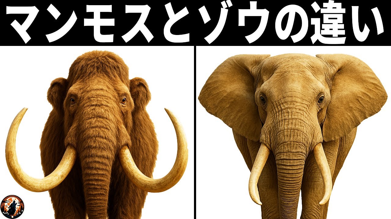 【人類が見た最後の巨獣】マンモスとゾウの進化と違いを徹底比較
