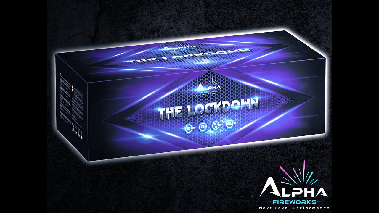 The Lockdown 193 shots cakebox Alpha Fireworks