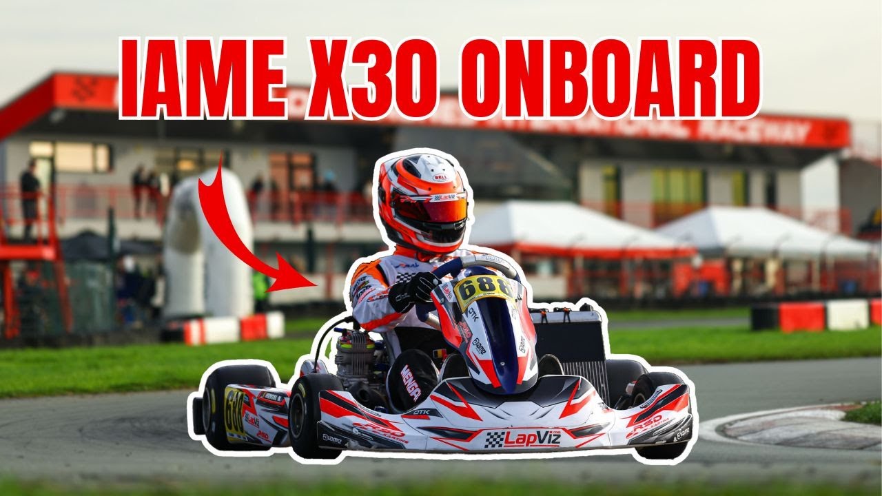 IAME X30 ONBOARD @Karting des fagnes (New Tire Run)