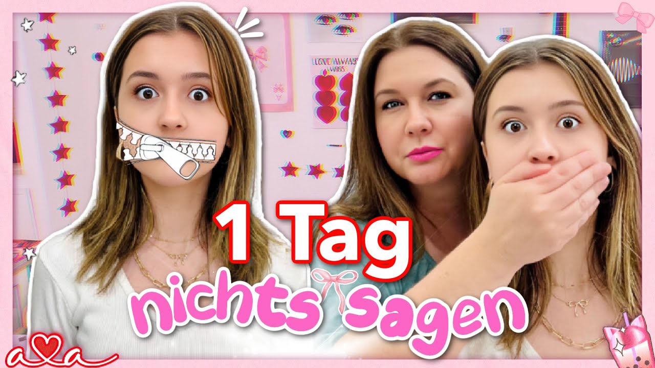 1 Tag lang NICHTS SAGEN Challenge in den PFINGST FERIEN! ౨ৎ Hält Ava das durch? 💜 Alles Ava