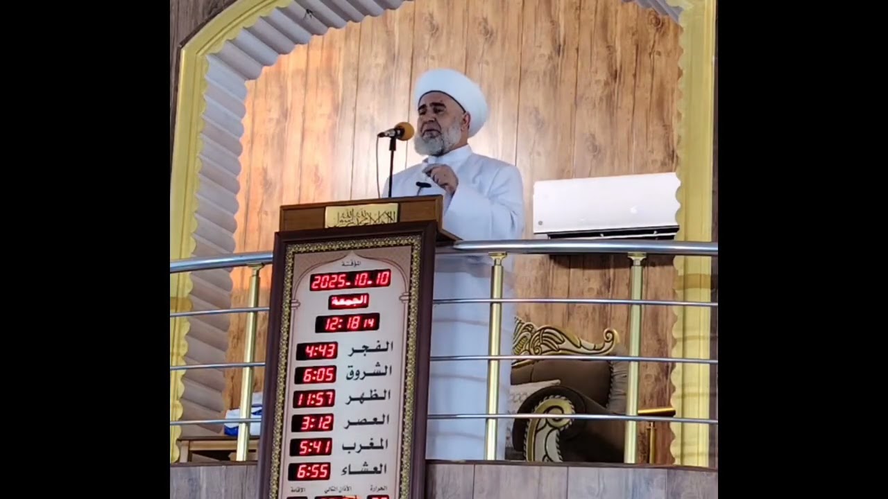 خطبة الجمعة اليوم في جامع الرحمن في الفلوجة عن #الإمام_الجيلاني رضي الله عنه 