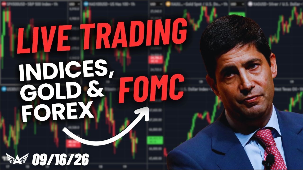 LIVE Trading FOMC Gold, Nasdaq, Forex | A1 Trading Show