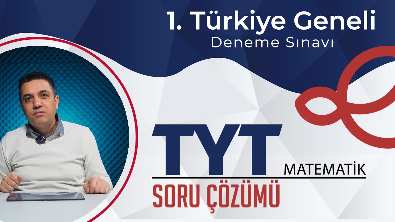 2024-2025 1. Türkiye Geneli Deneme Sınavı TYT Matematik Video Çözümlü Cevap Anahtarı
