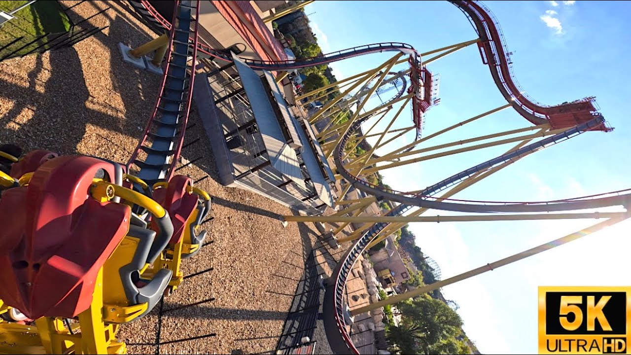 Dr. Diabolical’s Cliffhanger POV 5K Back Row Six Flags Fiesta Texas