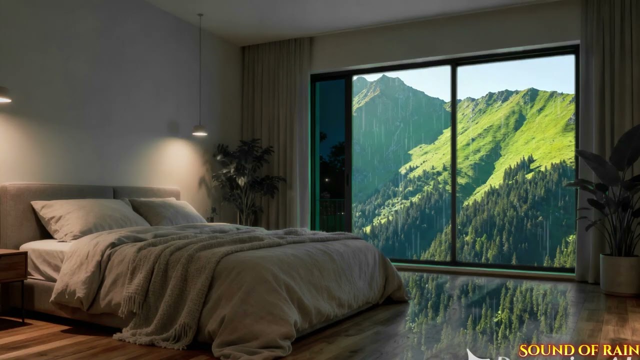 Rain Sounds For Sleeping - 99% Instantly Fall Asleep With Rain And Thunder Sound At Night Relax