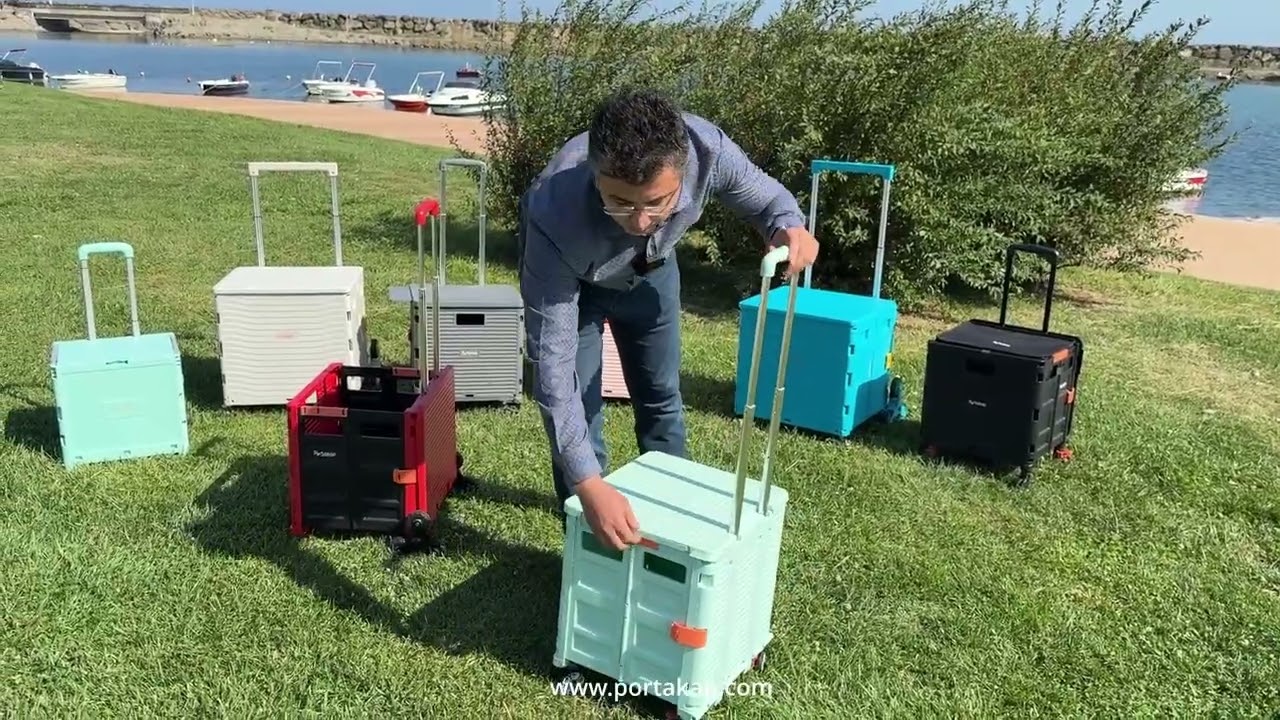Alışveriş Arabasında Yeni Dönem : Portakap 55 Litre Katlanır 4 Tekerlekli Model #reklam