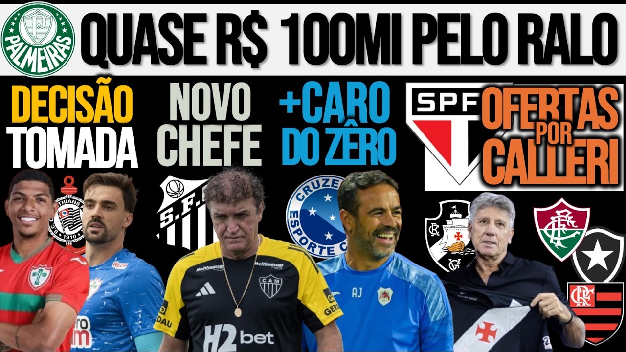 TIMÃO SE DECIDE SOBRE MACEIÓ| ARTUR É DO ZÊRO| VERDÃO: 97MI PELO RALO| SP FALA DE CALLERI| CUCA, VAS