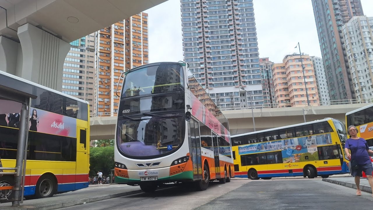 【POV22】城巴清明節特別路線389路開往歌連 晨角墳場4522沃爾沃B9TL11'3米