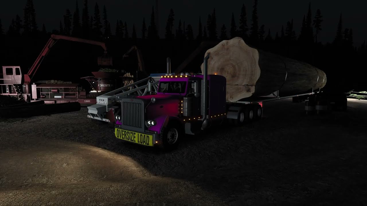 Peterbilt 389 | Moviendo tronco gigante de 58 toneladas | American Truck Simulator | #198