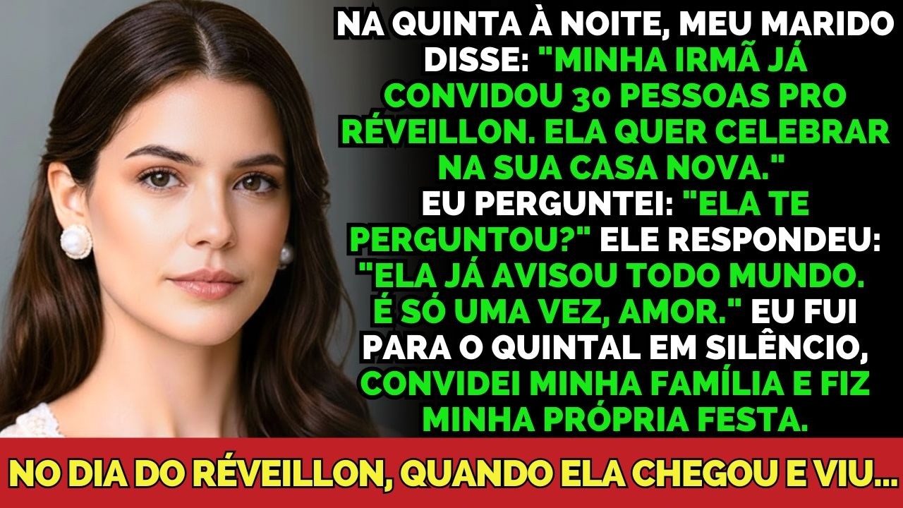 Minha Cunhada Marcou O Réveillon Para 30 Pessoas Na Minha Casa Sem Me Avisar — Eu Fiz A Minha...