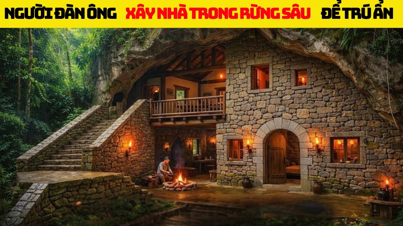 Mất ngủ rồi thì cứ nằm xem một video xây dựng giữa thiên nhiên cho tâm trí dịu lại.