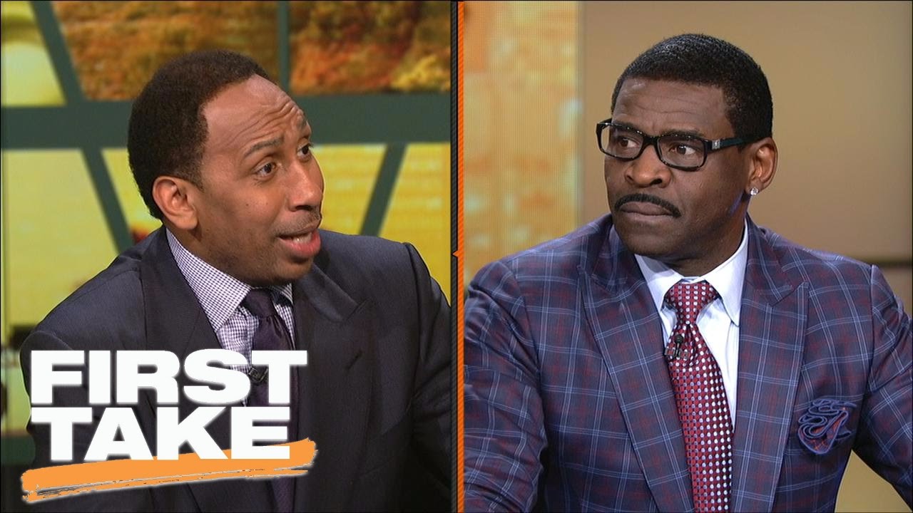 Stephen A. Smith Clashes With Michael Irvin Over Tony Romo | First Take | March 24, 2017