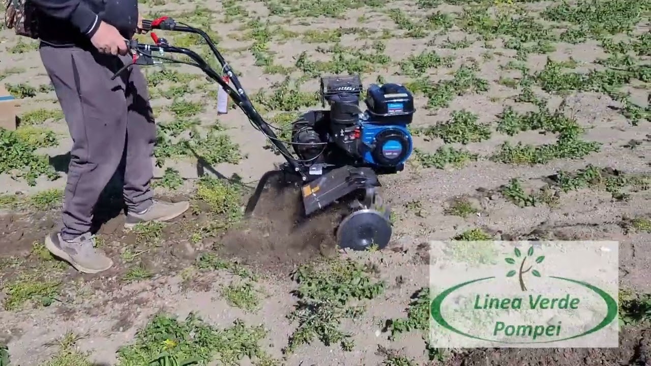 Prova in campo di motozappa Hyundai 35121 con motore da 6,5 HP