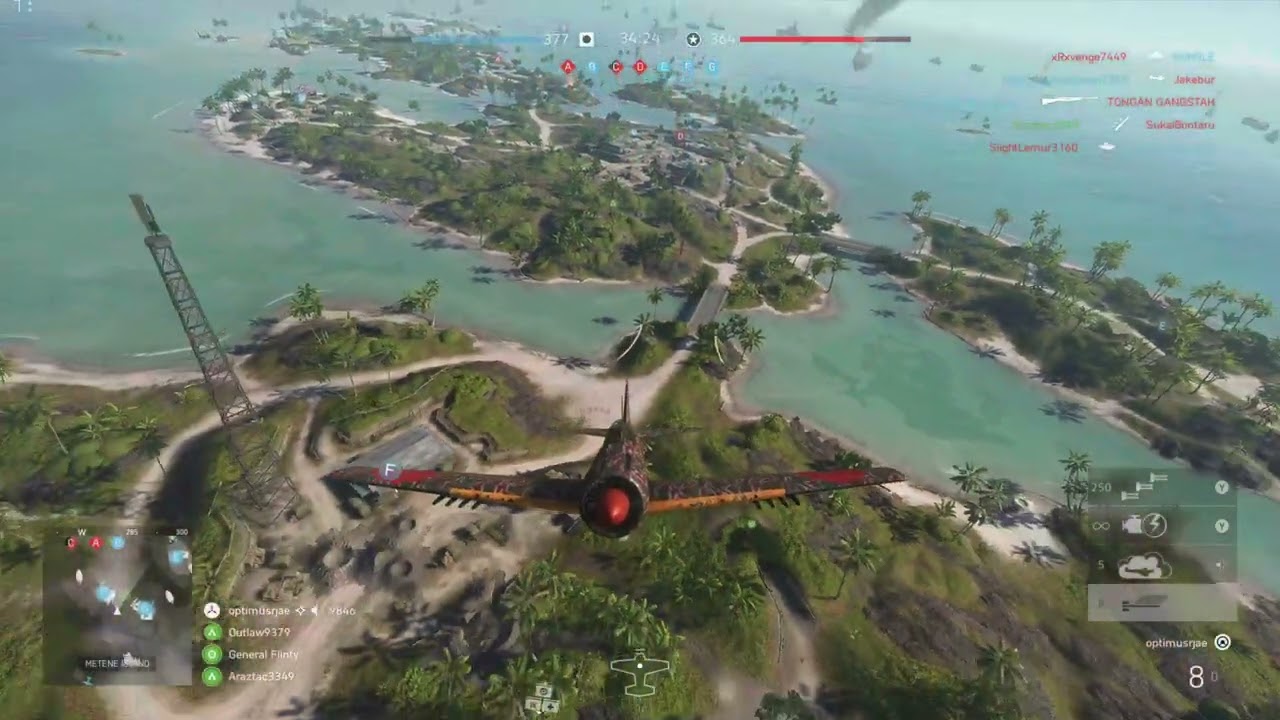 Battlefield 5 gameplay - Zero plane attack in PACIFIC STORM map (No Commentary)