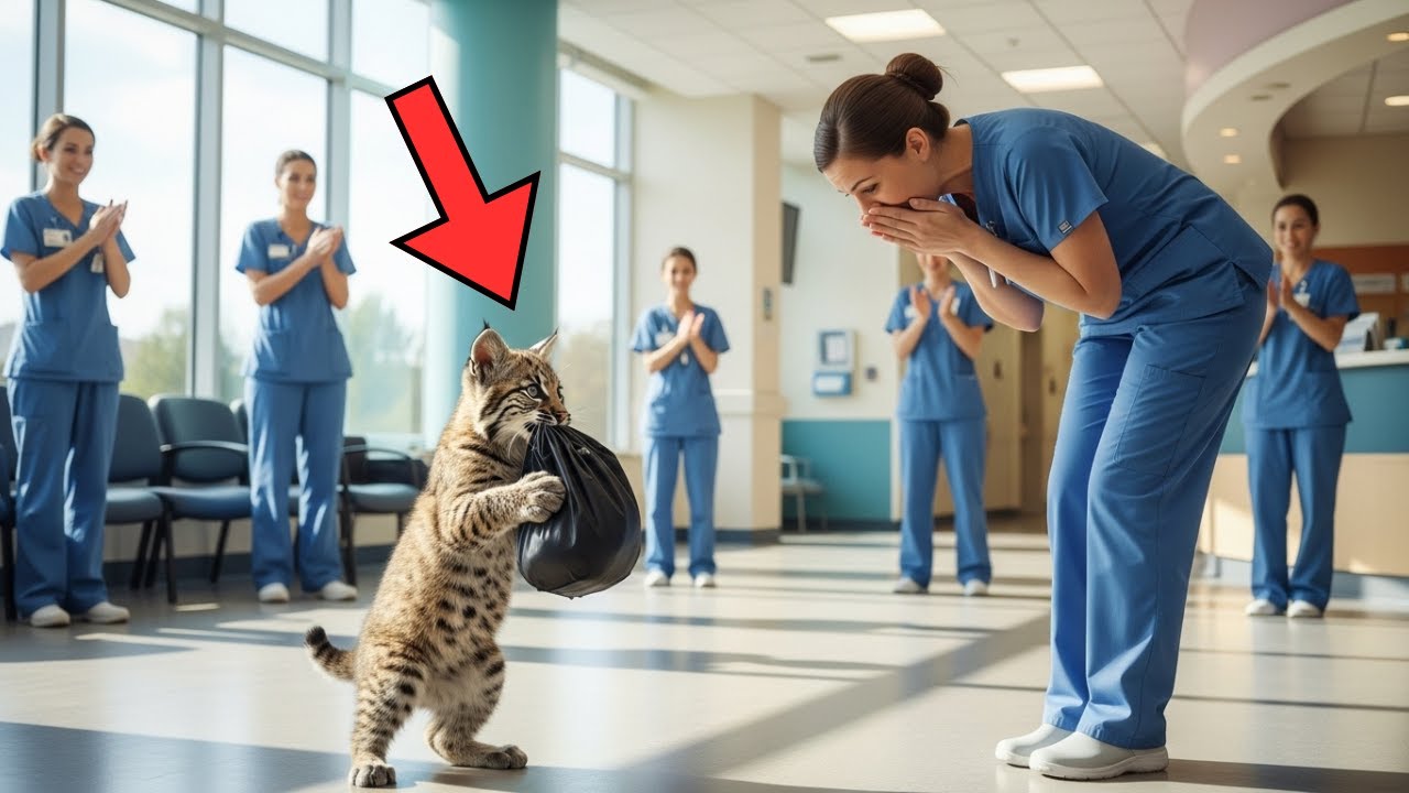 A Bobcat Dragged a Black Bag to the Hospital — What Doctors Found Inside Left Them in Tears!