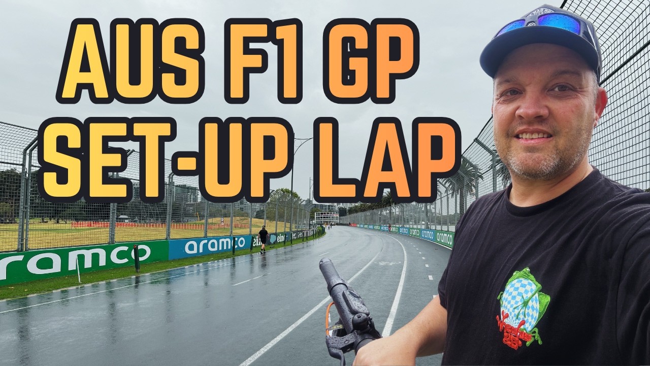 A Wet POV Lap Of Melbourne's 250+ km/h F1 Street Circuit Under Construction