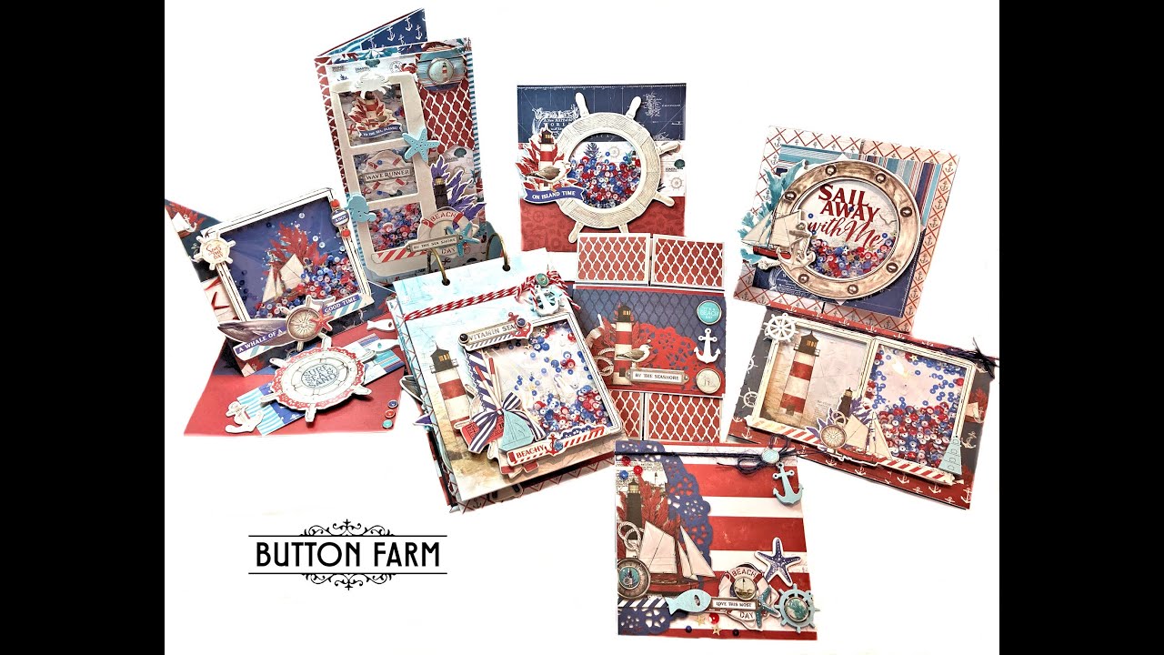 Button Farm Club Simple Vintage Seas Creativity Kit Reveal July 2022