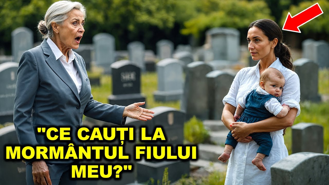 O miliardară vizitează mormântul fiului și găsește o chelneriță cu un copil – a rămas șocată!