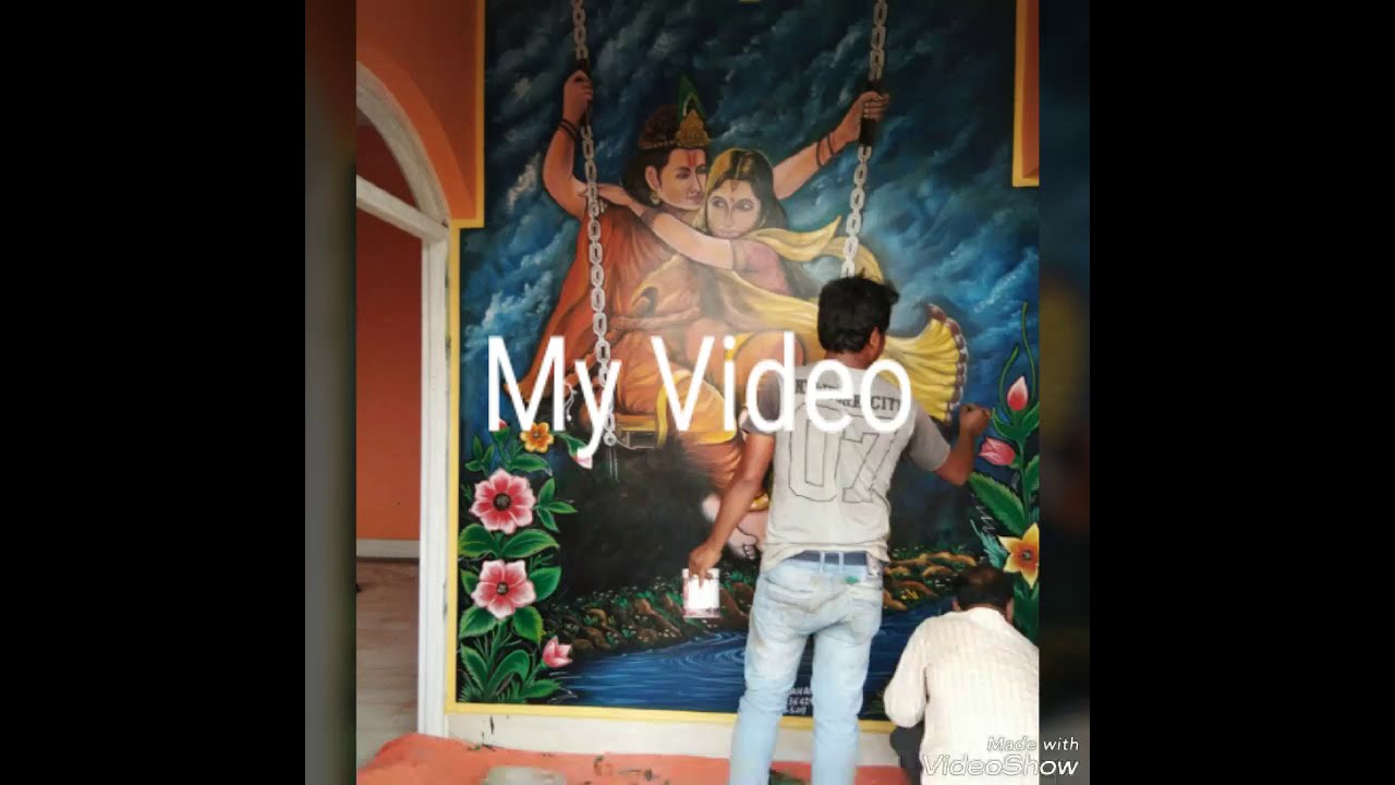 Radha Krishnaa painting by Ramjan art.