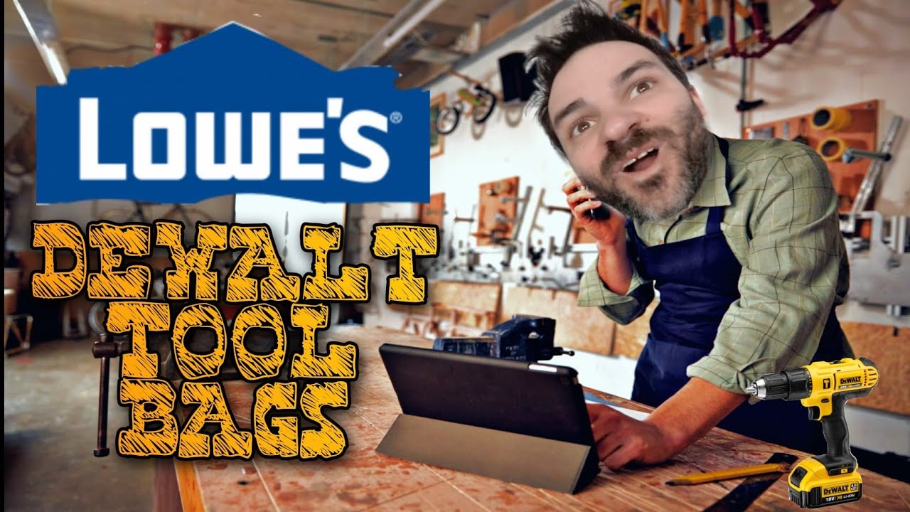 DeWalt tool bags at Lowe's