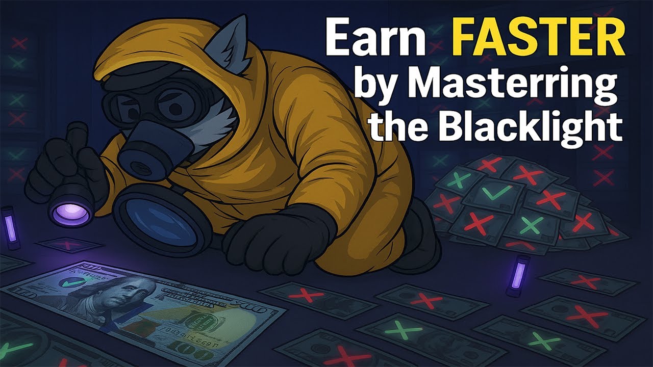 Earn FASTER by Mastering the Blacklight – Genius Bill Sorting Tips! - Cash Cleaning Simulator