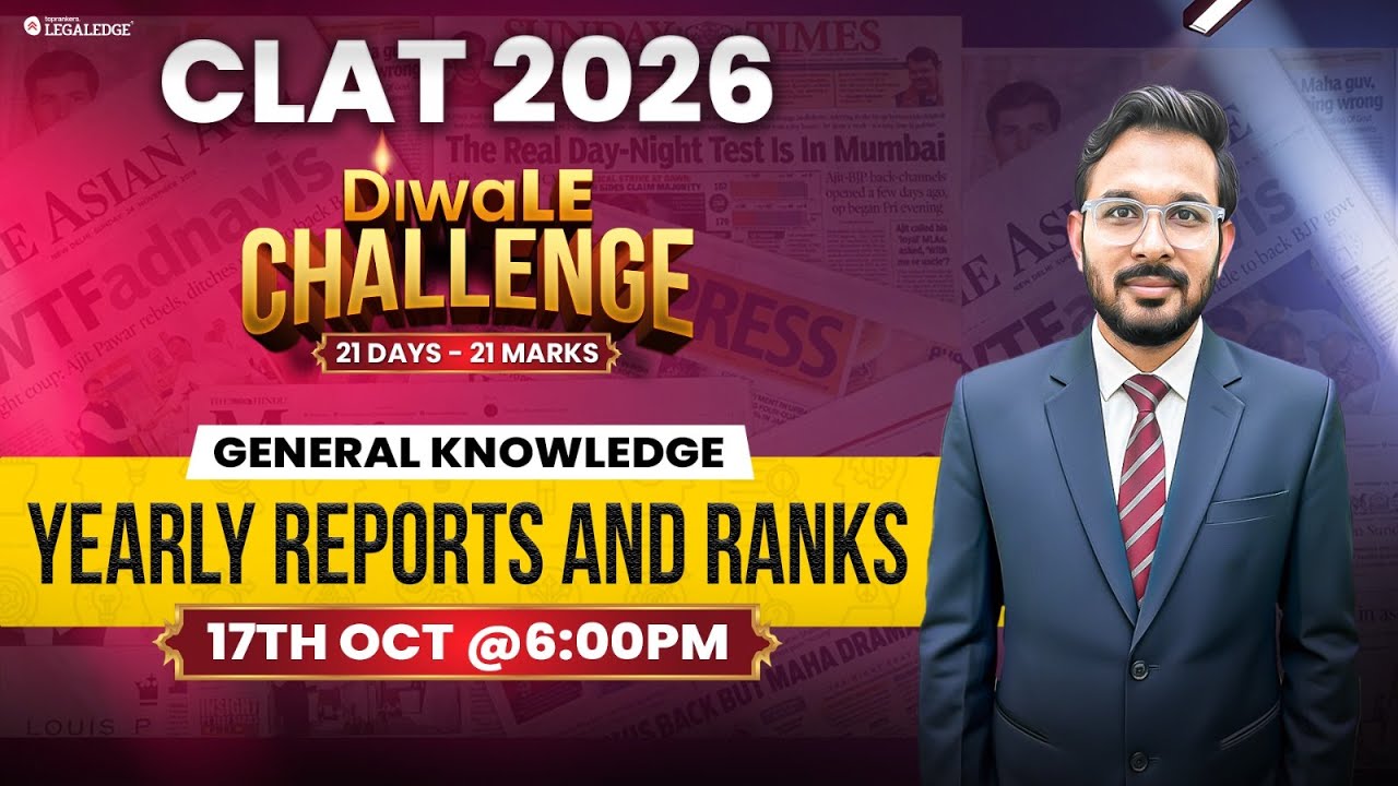 CLAT 2026 | Yearly Reports and Ranks | DiwaLE challenge | Sandeep sir
