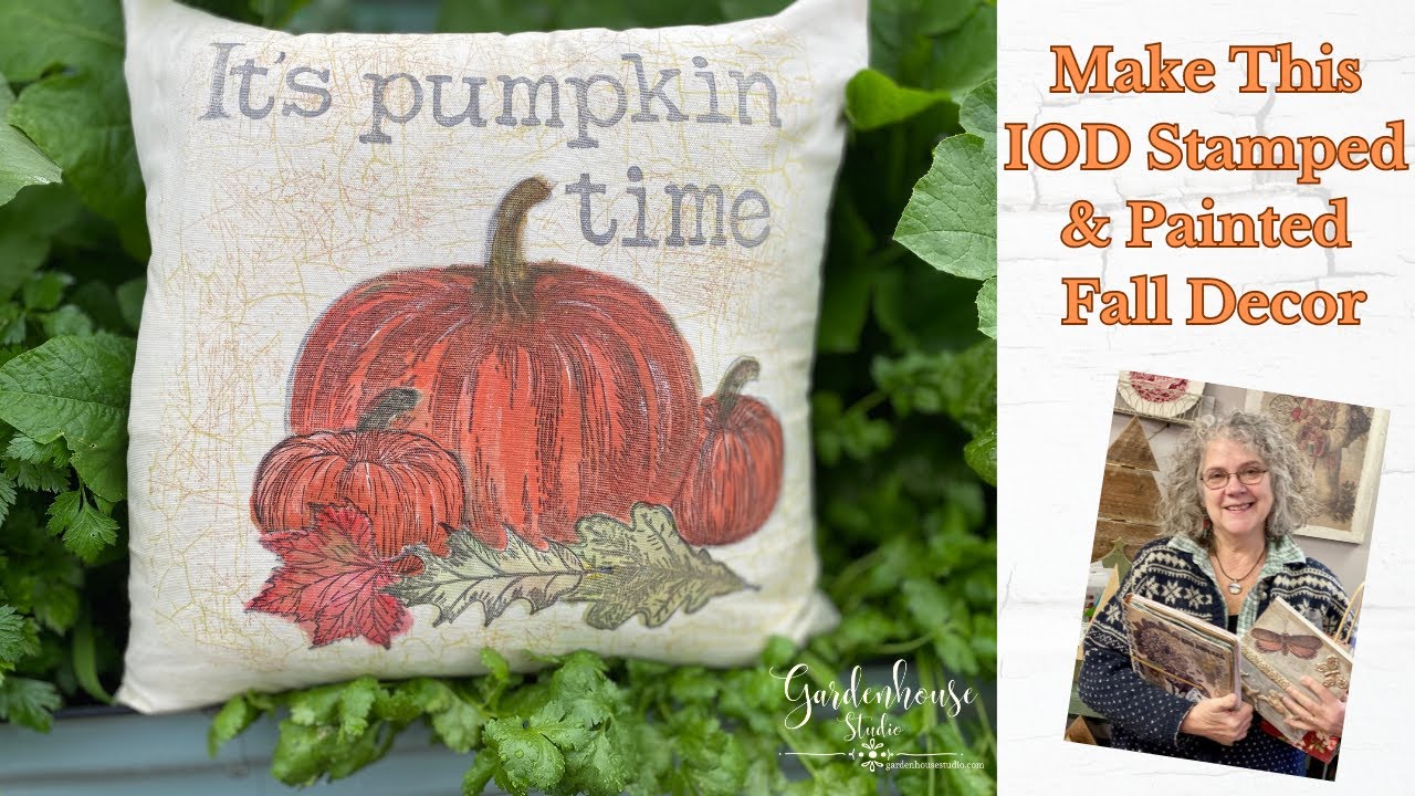 DIY IOD Stamped Fall Home Decor